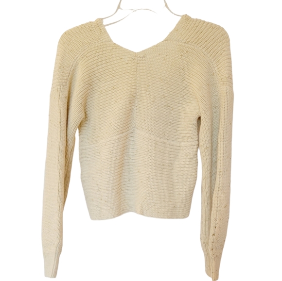 NWT Criss Cross Glitter Detail Wrap Sweater - Picture 11 of 11